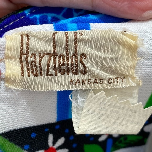 Vintage 70s Leslie Fay Novelty Whimsical Tree Forrest Print Hostess Maxi Dress - Picture 11 of 11